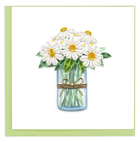 Quilling jar daises daisy - quilling,