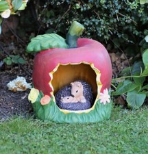 Garden Ornament Apple Hedgehog Decor Outside- DS5240 - ELM