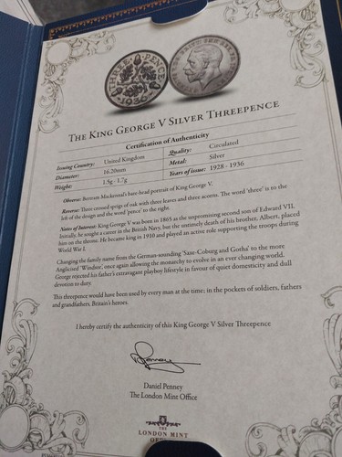 King george silver - george, v