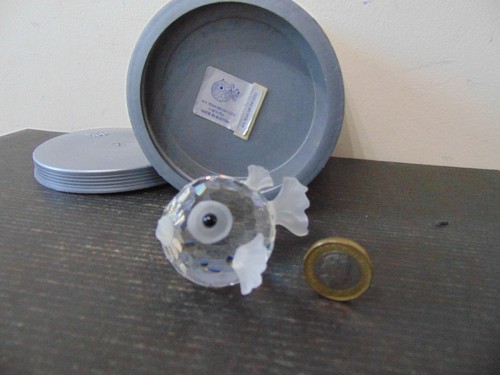 Swarovski crystal puffer fish - crystal,