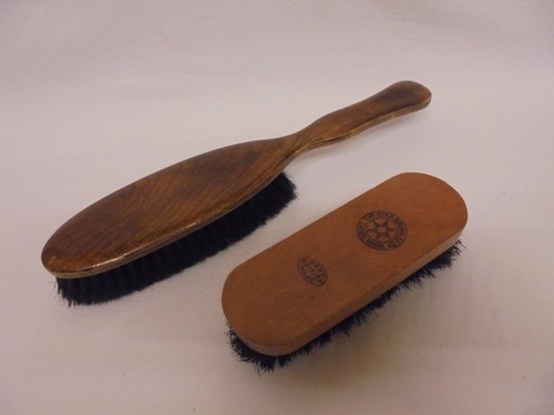 Two vintage wood handle - two,