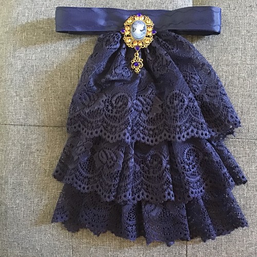 Jabot cravat french - cravat, navy