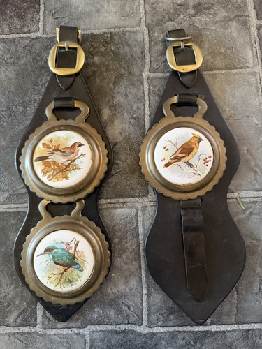 Vintage horse brasses with - 3,