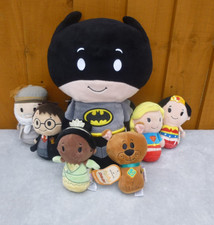 Bundle of 7 Hallmark Itty Bittys Soft Plush Toys Scooby Doo Batman Wonder Woman