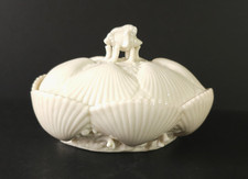 Belleek white lustre-glazed