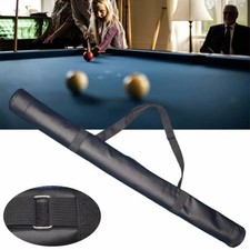 Cue Case Carry Bag Black Leather Billiard Cue Case Pool Cue Stick Carrying Bag