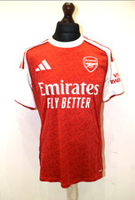 Authentic Adidas Arsenal Football Club Kids 25/26 Home Kit 14-15 years