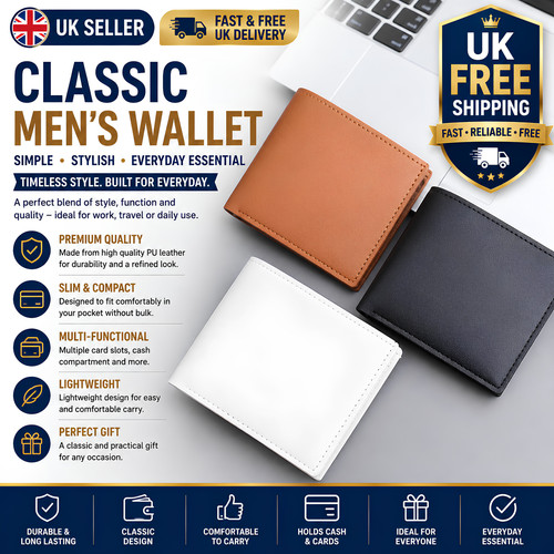 Mens rfid blocking genuine - mens,