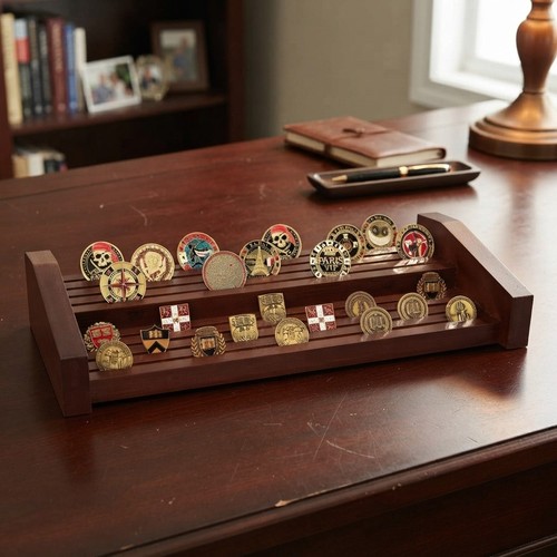 Challenge coin display stand - display,