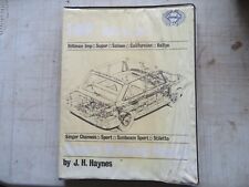 HILLMAN IMP RANGE  HAYNES WORKSHOP MANUAL