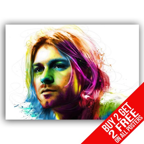 Kurt cobain nirvana poster art - nirvana,