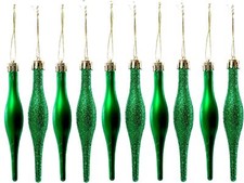 10 DROPLET BAUBLES CHRISTMAS