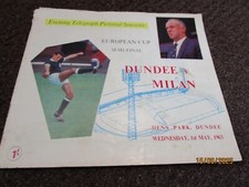 DUNDEE  (scotland)  v  A.C.MILAN (italy)   1962/3   EUROPEAN CUP  S/F  MAY 1st
