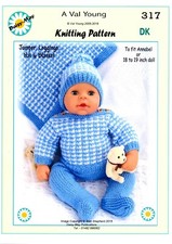  DOLLS KNITTING PATTERN No.317