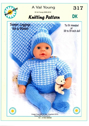 Dolls knitting pattern 317 - knitting,