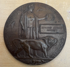 WW1 Death Plaque to Cpt BURDETT - 11th Rajputs/89th Punjabis