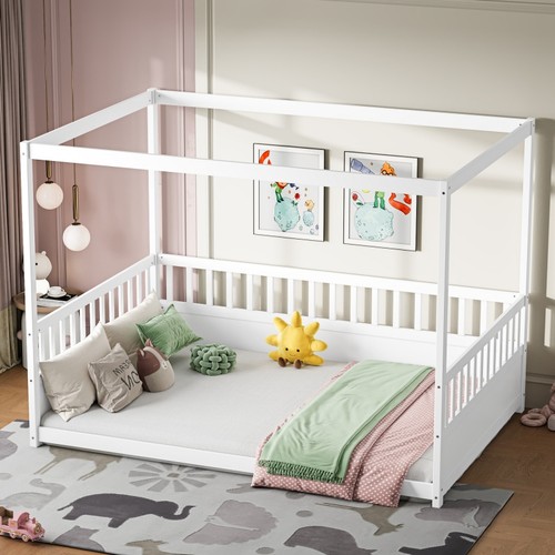 Full size canopy bed frame - full,