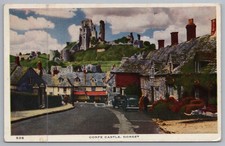 Postcard Corfe Castle Historic
