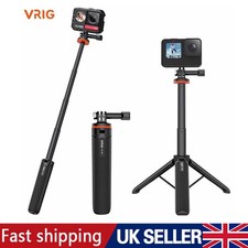 VRIG TP-08 Tripod Stand Selfie Stick for GoPro Hero 13 12 11 Insta360 Ace Pro 2
