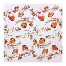 Winter Robins Christmas Paper