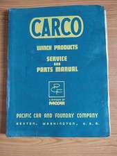Carco PS Winch Service & Parts Manual Maintenance Power Shift Friction Clutch