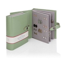 Jewellery Earrings Storage Book Box Jewelry Large Green Womens Birthday Gift