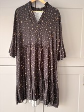 Luella Midi Dress Black & Rose