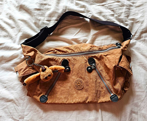 Kipling brown nylon crossbody - kipling,