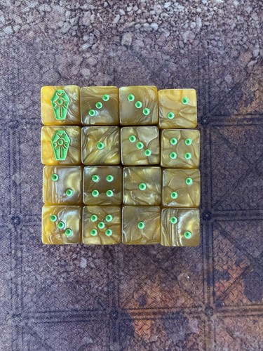 Warhammer 40k necron dice - 40k,