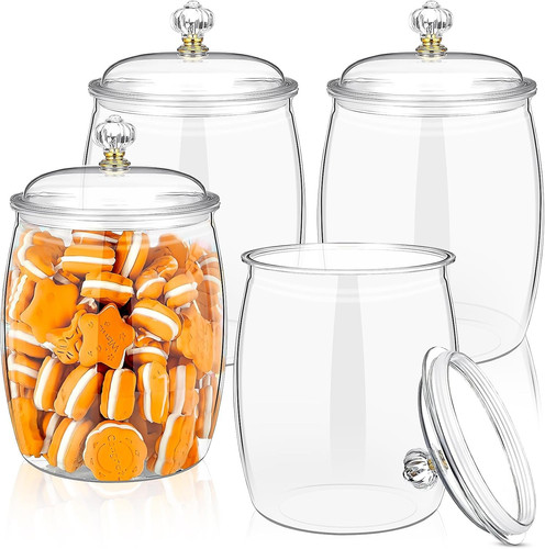 Pack plastic sweet jars with - plastic,
