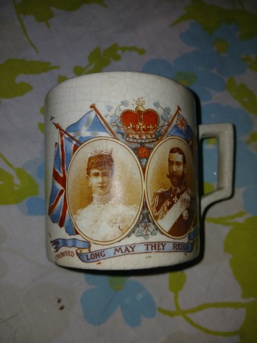 1911 coronation mug honoring - 1911,