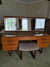 Mid Century Dressing Table 'Q' Series By Gunther Hoffstead Uniflex 1960's