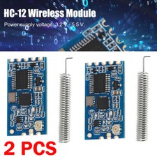 2X 433Mhz HC-12 SI4463 Wireless Serial Port Module 1000m Replacement Bluetooth