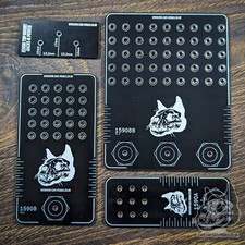 Hammond 1590A,1590B, 1590BB & 1590B Top Jack Drill Templates - Five Cats Pedals