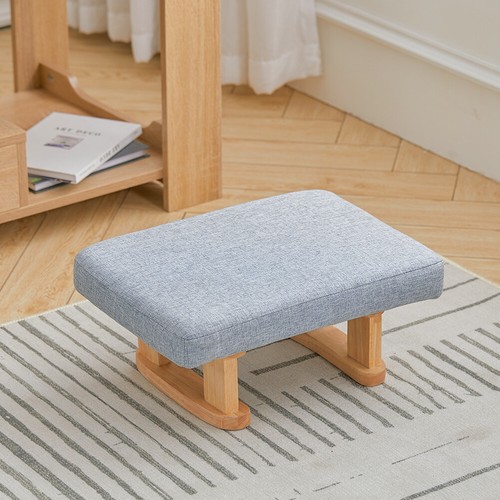Linen footstool foot - footstool, rest