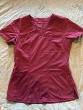 Purple Table By Healing Hands Women’s Extra Small Scrub Top Short Sleeve Pockets