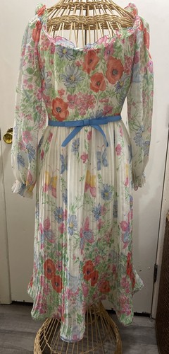 Vintages 1960s floral sheer - 1960s,