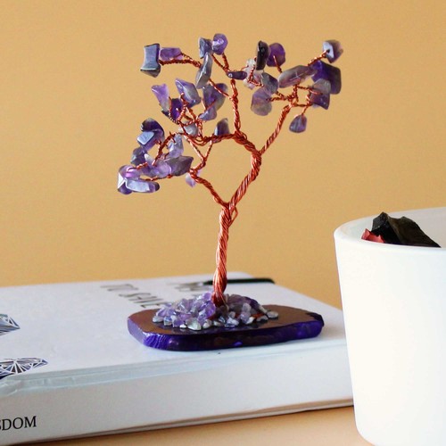 Gemstone tree amethyst on - gemstone,