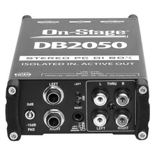 On-Stage DB2050 Stereo Multi Media Active DI Box