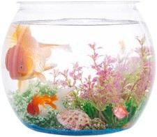 2pcs Plastic Fish Bowls Round