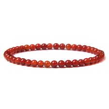 Natural Carnelian 4mm Bead