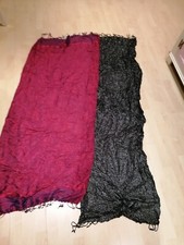 Black Glitter Scalf And Purple Scarf