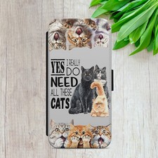 CATS QUOTE FLIP FOR IPHONE SAMSUNG GOOGLE WALLET PHONE CASE COVER PERFECT GIFT