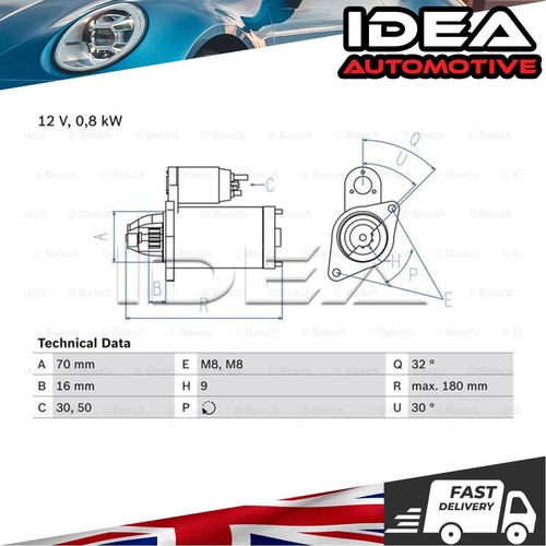 Starter motor idea fits - starter,