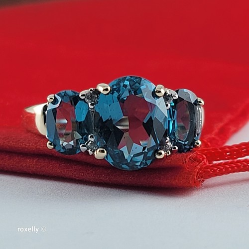 14k yellow gold blue - 14k,
