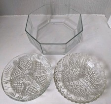 Glass Dishes Segments cut glass Shaped Glass Fruit Ball beautiful piece's 