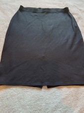 BNWOT Ladies Black Elastic Waist Stretch Work Skirt Size 22 George