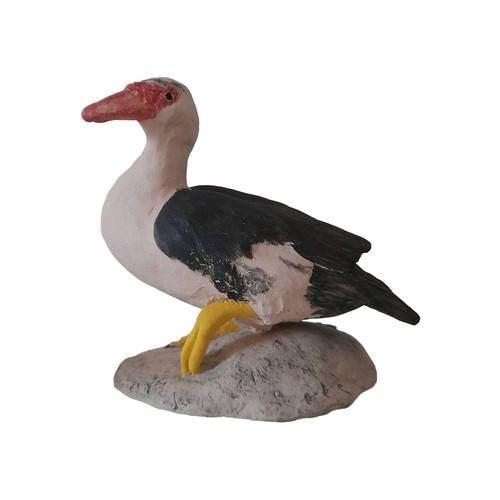 Stoneware duck sculpture