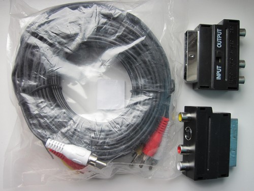 10m scart lead plug - plug, cable