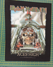 Iron Maiden Aces High Large Size Sew On Back Patch Officially  Licensed Item